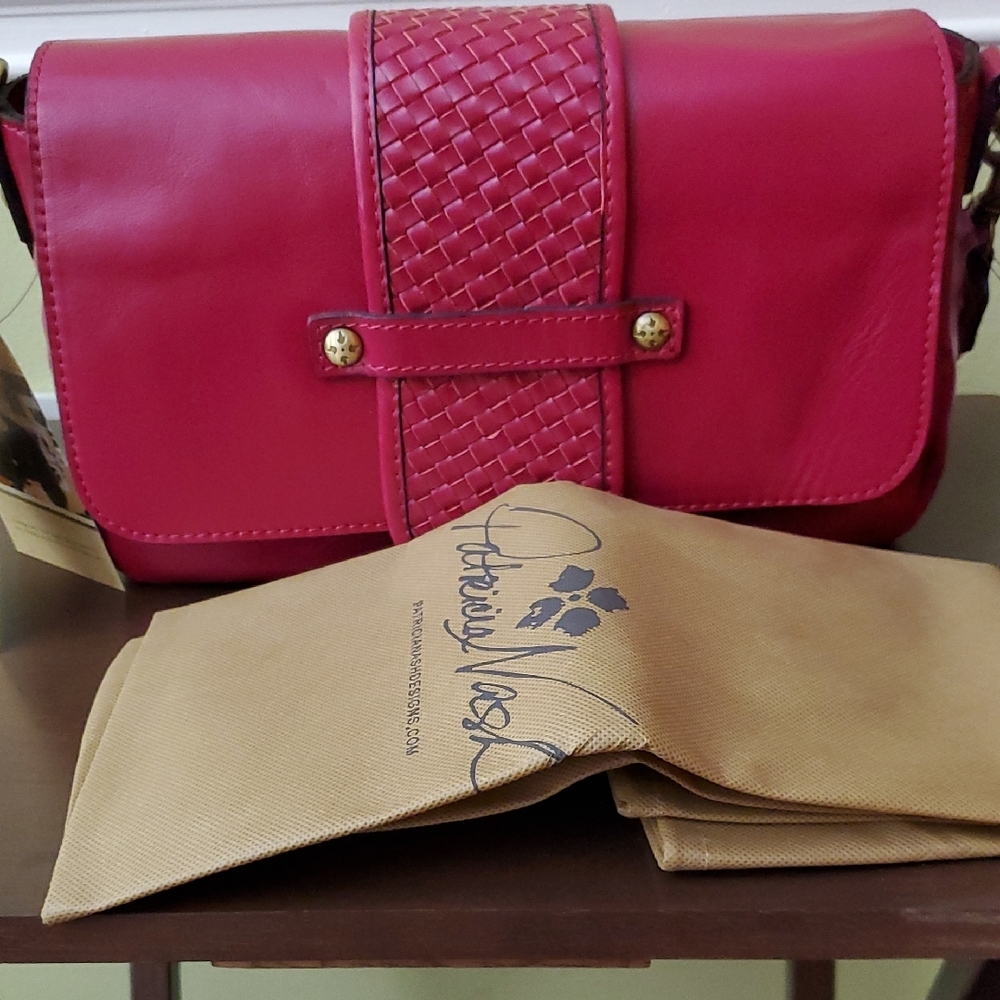 [Never used] Patricia Nash Leather Fuschia   Bag - Picture 10 of 11